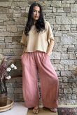 Santos Cushion Cotton Quirky Pant Soft Terracotta